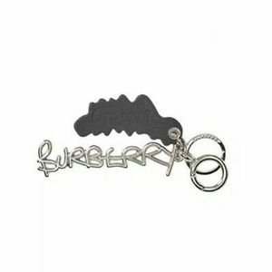 Burberry Doodle black & silver bag charm keyring